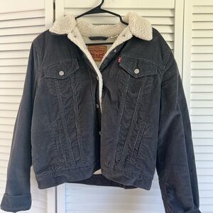 Levi's gray Sherpa Lined Jacket
